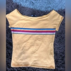 Forever 21 70’s themed wide shoulder/off shoulder top